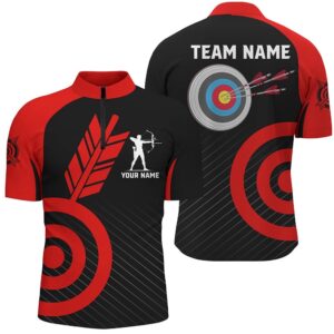 Red Archery Jerseys For Men Custom Archery…