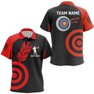 Red Archery Polo Custom Archery Polo Shirts…