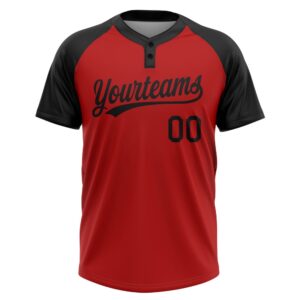 Red Black Two Button Unisex Softball Jersey Custom Team Softball Jersey 2 cxr0bs.jpg