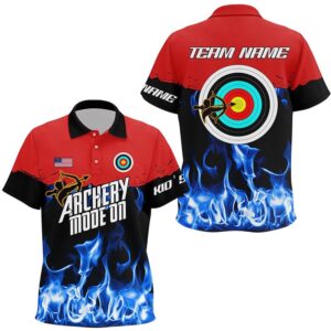 Red Blue Flame Archery Mode On Polo…