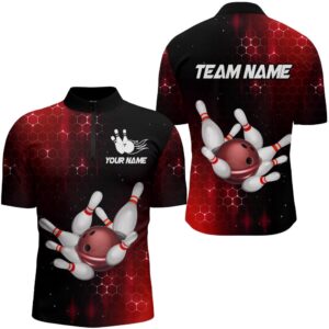 Red Bowling Shirts Men Women Bowling Team…