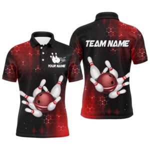 Red Bowling Shirts Men Women Bowling Team…