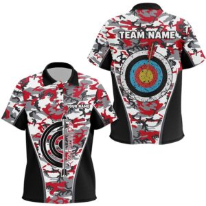 Red Camo Target Archery Polo Shirts Archery…