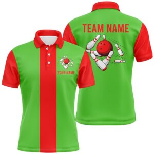 Red Green Christmas Bowling Polo Shirts For…