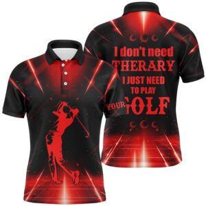 Red Light Men’s Golf Polo Shirts Custom…
