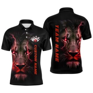 Red Lion Custom Men Bowling Polo Shirts…