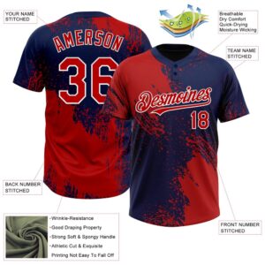 Red Navy White 3D Pattern Abstract Brush Stroke Two Button Unisex Softball Jersey Custom Team Softball Jersey 3 t2nowj.jpg