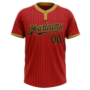 Red Old Gold Pinstripe Black Two Button Unisex Softball Jersey Custom Team Softball Jersey 2 jcjqmd.jpg