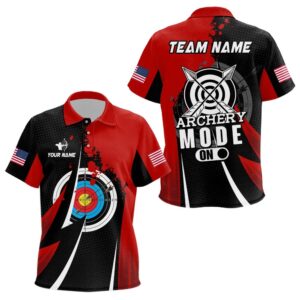 Red Polo Archery Mode On Polo Shirts…