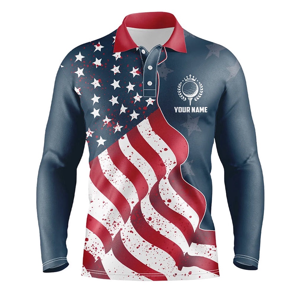 Red White And Blue American Flag Men’s Golf Polo Shirts Custom Patriotic Men’s Golf Shirts, Golf Polo Shirt, Golf Shirts Red White And Blue American Flag Men’s Golf Polo Shirts Custom Patriotic Men’s Golf Shirts, Golf Polo Shirt, Golf Shirts