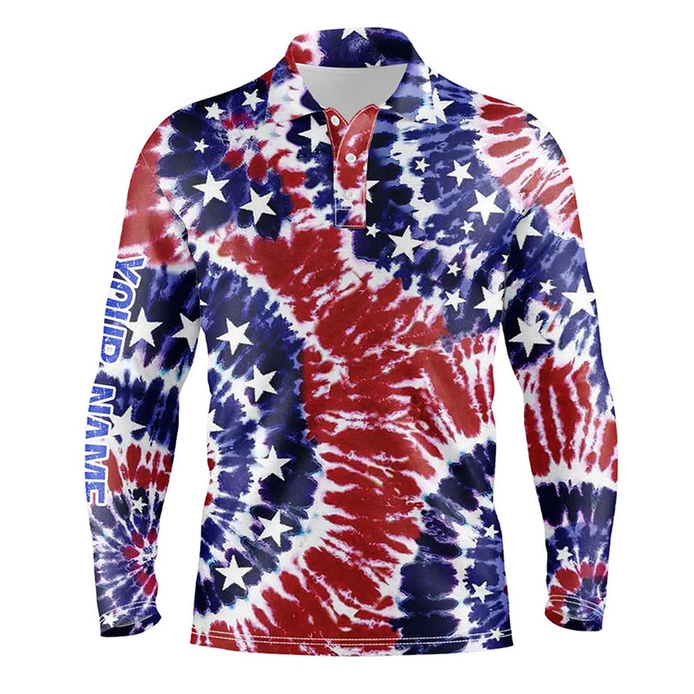 Red, White, And Blue American Flag Tie Dye Men’s Golf Polo Shirts Custom Patriotic Team Golf Shirts, Golf Polo Shirt, Golf Shirts Red, White, And Blue American Flag Tie Dye Men’s Golf Polo Shirts Custom Patriotic Team Golf Shirts, Golf Polo Shirt, Golf Shirts
