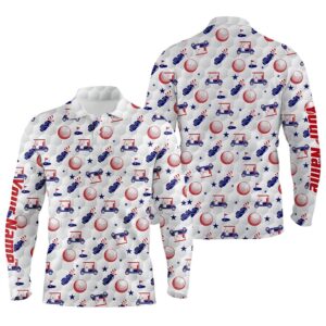 Red White And Blue Men Golf Polo Shirts Custom American Flag Patriotic Golf Clubs Pattern Golf Shirt Golf Polo Shirt Golf Shirts 2 cpbdgo.jpg