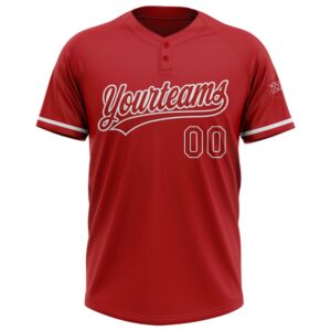 Red White Two Button Unisex Softball Jersey Custom Team Softball Jersey 2 efeger.jpg