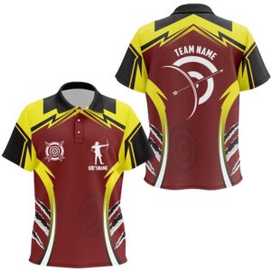 Red Yellow Archery Games Tournament Polo Shirts…