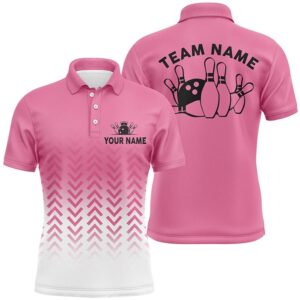 Retro Bowling Polo Shirts For Men Custom…