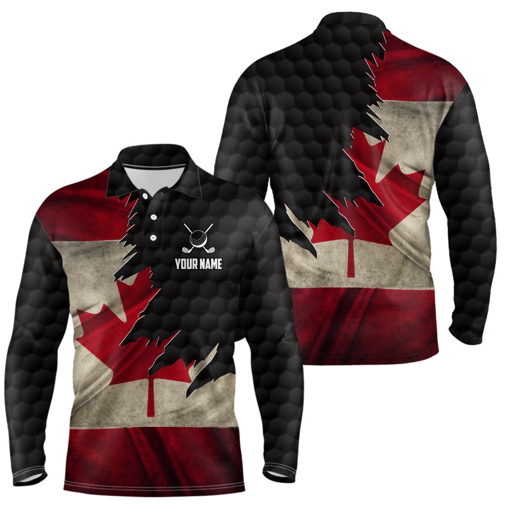 Retro Canada Flag Men’s Golf Polo Shirts Custom Canadian Patriotic Golf Shirts For Men Golf Gifts, Golf Polo Shirt, Golf Shirts Retro Canada Flag Men’s Golf Polo Shirts Custom Canadian Patriotic Golf Shirts For Men Golf Gifts, Golf Polo Shirt, Golf Shirts