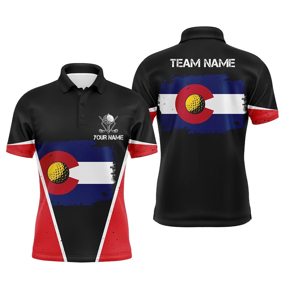 Retro Colorado Flag Black Men’s Golf Polo Shirts Custom Patriotic Golf Shirts For Men, Golf Polo Shirt, Golf Shirts Retro Colorado Flag Black Men’s Golf Polo Shirts Custom Patriotic Golf Shirts For Men, Golf Polo Shirt, Golf Shirts