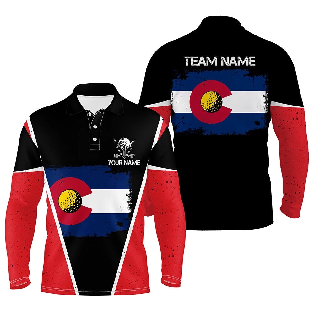 Retro Colorado Flag Black Men’s Golf Polo Shirts Custom Patriotic Golf Shirts For Men, Golf Polo Shirt, Golf Shirts Retro Colorado Flag Black Men’s Golf Polo Shirts Custom Patriotic Golf Shirts For Men, Golf Polo Shirt, Golf Shirts