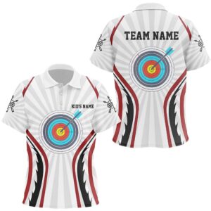 Retro Red Targets Archery Polo Shirts, Custom…