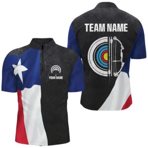 Retro Texas Flag Archery Shirts For Men…