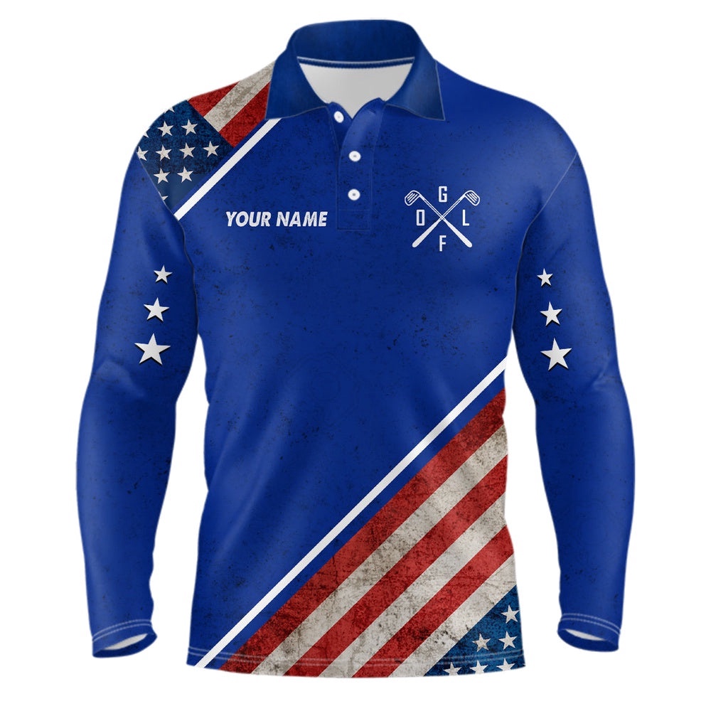 Retro Usa Flag Men’s Golf Polo Shirts Custom Patriotic Golf Shirts For Men Golfing Gifts, Golf Polo Shirt, Golf Shirts Retro Usa Flag Men’s Golf Polo Shirts Custom Patriotic Golf Shirts For Men Golfing Gifts, Golf Polo Shirt, Golf Shirts