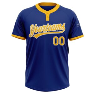 Royal Gold White Two Button Unisex Softball Jersey Custom Team Softball Jersey 2 kb3o41.jpg