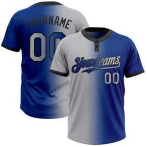 Royal Gray Black Gradient Fashion Two Button…