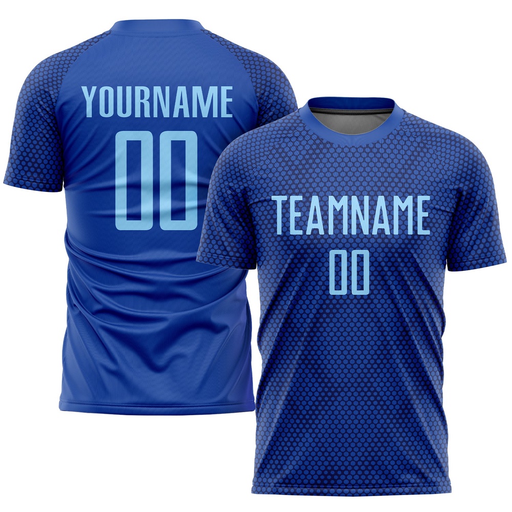 Royal Light Blue Sublimation Soccer Uniform Jersey, Custom Team Soccer Jersey Shirt Royal Light Blue Sublimation Soccer Uniform Jersey, Custom Team Soccer Jersey Shirt