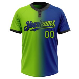 Royal Neon Green Black Gradient Fashion Two Button Unisex Softball Jersey Custom Team Softball Jersey 2 xxvez6.jpg