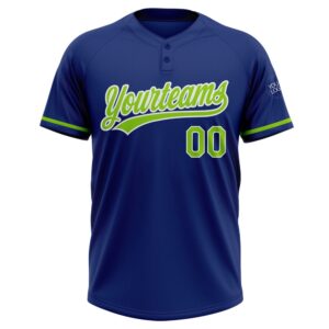 Royal Neon Green White Two Button Unisex Softball Jersey Custom Team Softball Jersey 2 boppo1.jpg