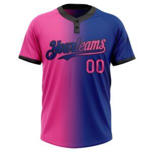 Royal Pink Black Gradient Fashion Two Button Unisex Softball Jersey Custom Team Softball Jersey 2 bu1cj5.jpg