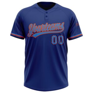 Royal Powder Blue Orange Two Button Unisex Softball Jersey Custom Team Softball Jersey 2 jjdohx.jpg