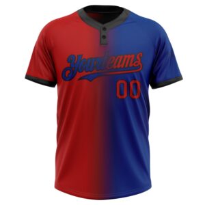 Royal Red Black Gradient Fashion Two Button Unisex Softball Jersey Custom Team Softball Jersey 2 urtxfc.jpg