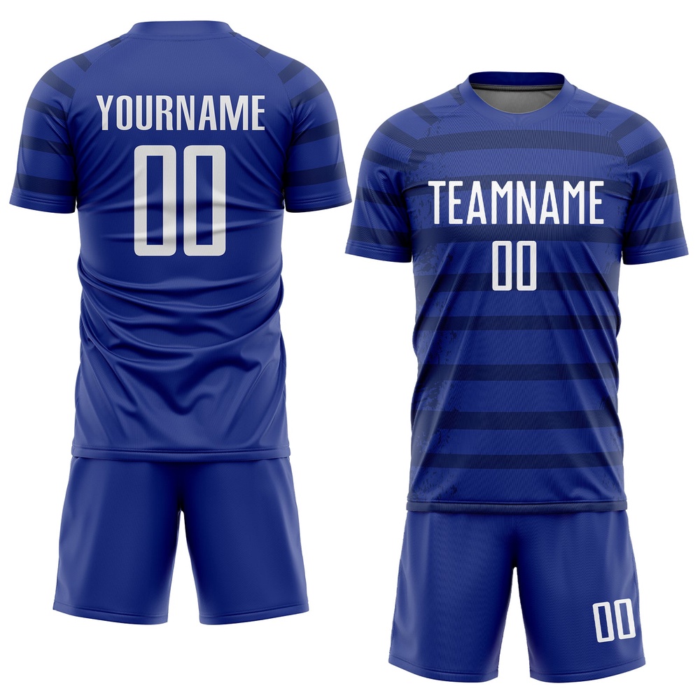 Royal White Navy Sublimation Soccer Uniform Jersey, Custom Team Soccer Jersey Shirt Royal White Navy Sublimation Soccer Uniform Jersey, Custom Team Soccer Jersey Shirt