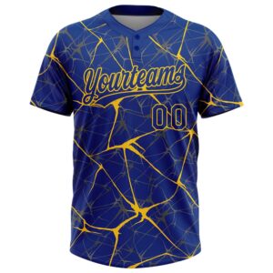 Royal Yellow 3D Pattern Abstract Network Two Button Unisex Softball Jersey Custom Team Softball Jersey 2 acu6as.jpg