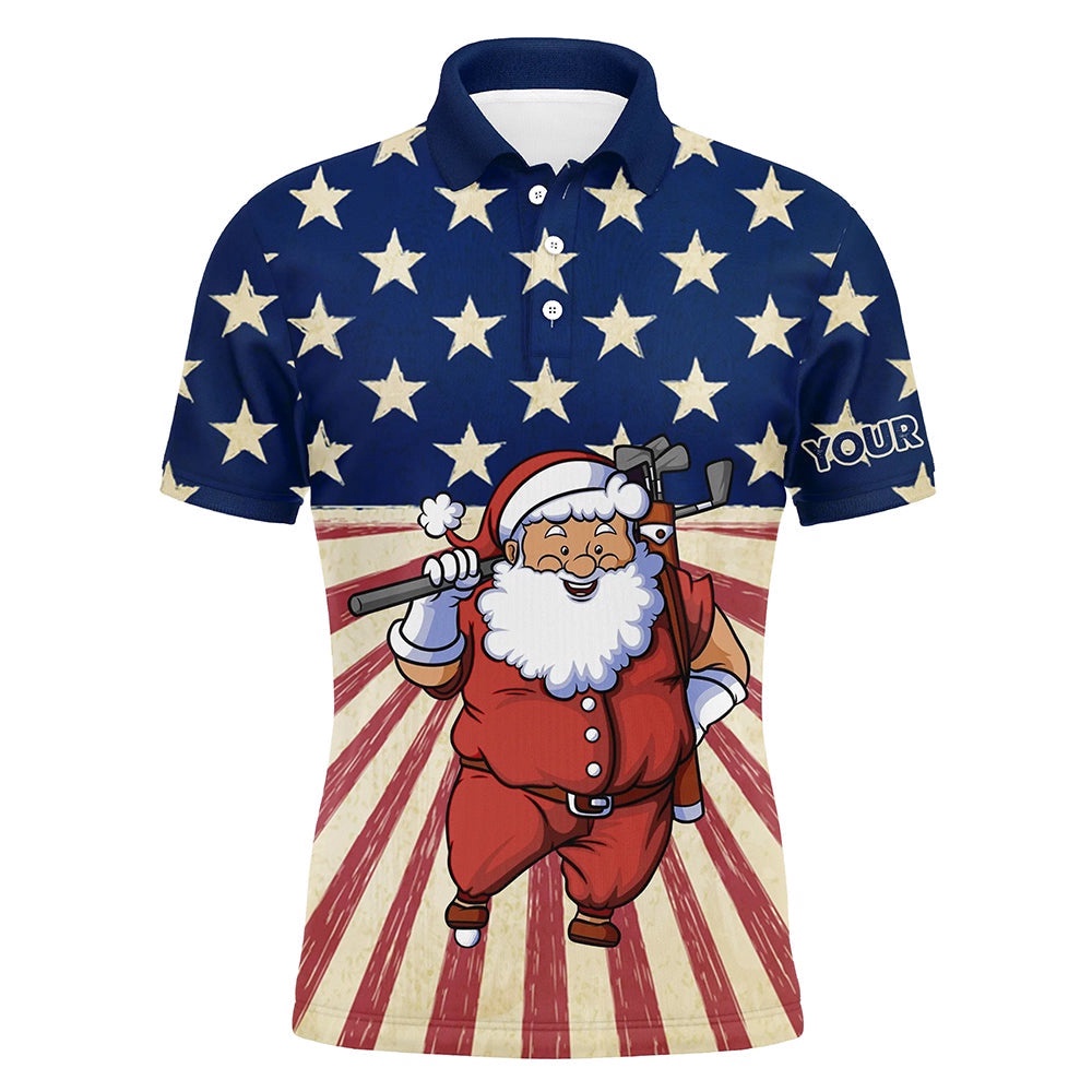 Santa Christmas Vintage American Flag Men’s Golf Polo Shirts Funny Golf Shirts For Men Golf Gifts, Golf Polo Shirt, Golf Shirts Santa Christmas Vintage American Flag Men’s Golf Polo Shirts Funny Golf Shirts For Men Golf Gifts, Golf Polo Shirt, Golf Shirts