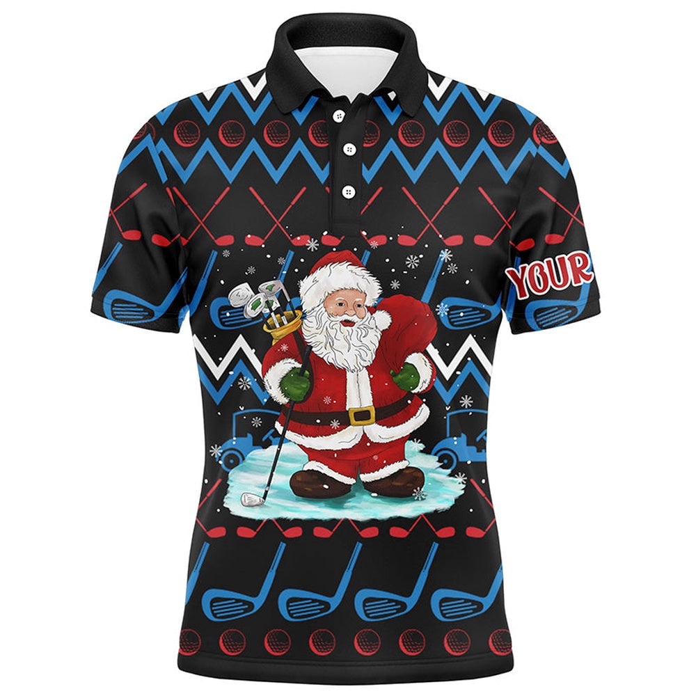 Santa Golf Clubs Ugly Christmas Men’s Golf Polo Shirt Custom Golf Tops For Men Golfing Gifts, Golf Polo Shirt, Golf Shirts Santa Golf Clubs Ugly Christmas Men’s Golf Polo Shirt Custom Golf Tops For Men Golfing Gifts, Golf Polo Shirt, Golf Shirts