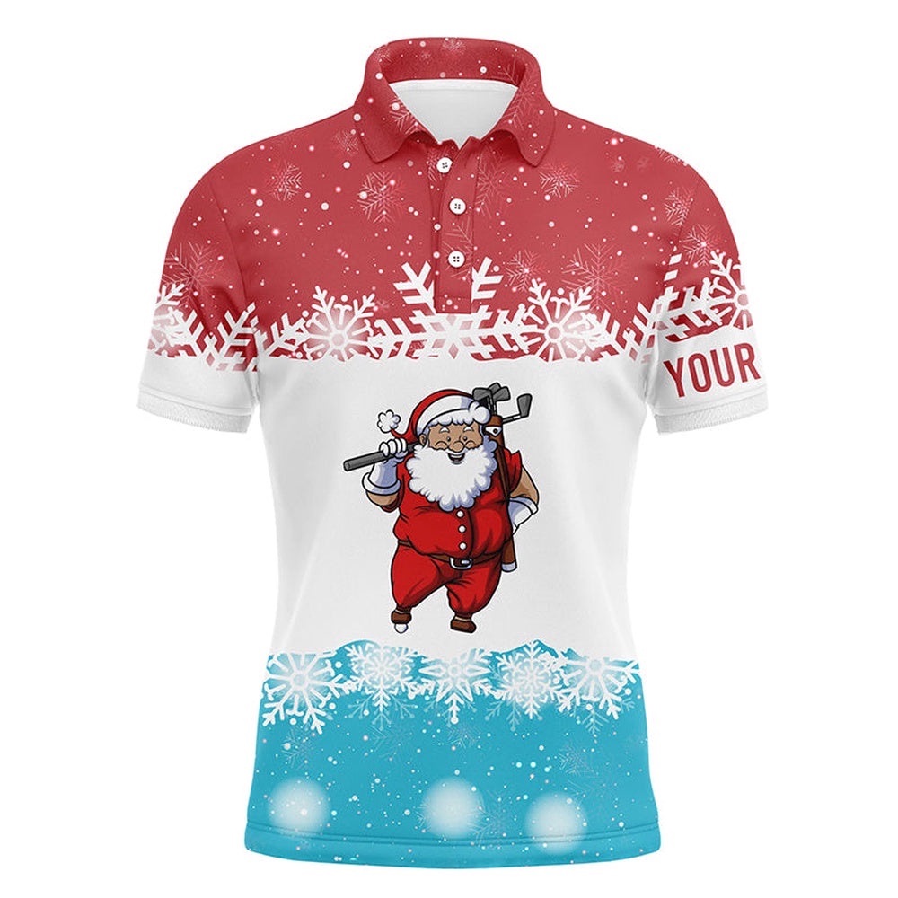 Santa Playing Golf Red Blue Men’s Polo Shirt Christmas Golf Shirts For Men Golf Gifts, Golf Polo Shirt, Golf Shirts Santa Playing Golf Red Blue Men’s Polo Shirt Christmas Golf Shirts For Men Golf Gifts, Golf Polo Shirt, Golf Shirts