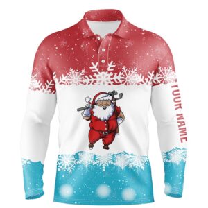 Santa Playing Golf Red Blue Men s Polo Shirt Christmas Golf Shirts For Men Golf Gifts Golf Polo Shirt Golf Shirts 2 gqj8y0.jpg