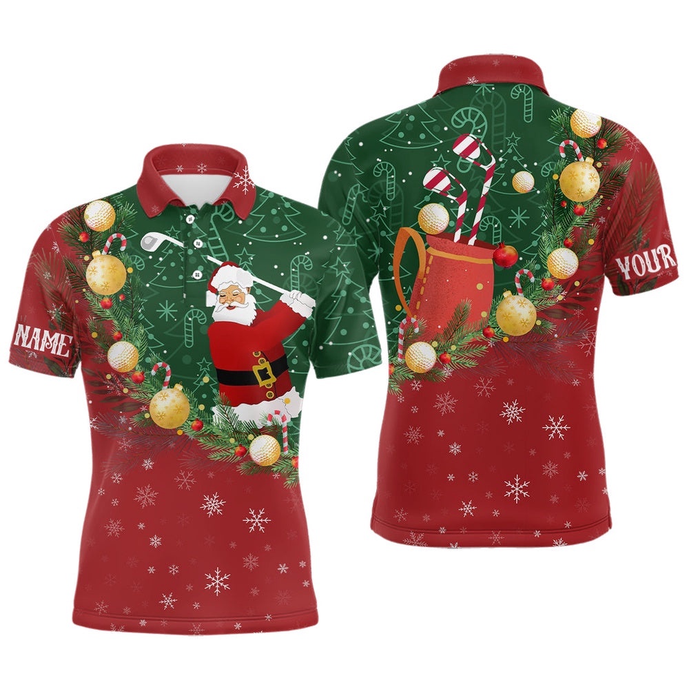 Santa Playing Golf Red Green Christmas Men’s Golf Polo Shirt Custom Golf Shirts For Men Golf Gifts, Golf Polo Shirt, Golf Shirts Santa Playing Golf Red Green Christmas Men’s Golf Polo Shirt Custom Golf Shirts For Men Golf Gifts, Golf Polo Shirt, Golf Shirts