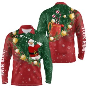 Santa Playing Golf Red Green Christmas Men s Golf Polo Shirt Custom Golf Shirts For Men Golf Gifts Golf Polo Shirt Golf Shirts 2 wleaa3.jpg