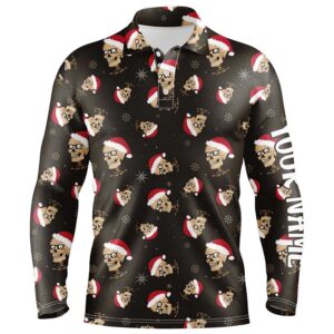 Santa Skull Golf Men s Polo Shirts Custom Name Christmas Golf Shirts For Men Funny Golf Gifts Golf Polo Shirt Golf Shirts 2 rhmxul.jpg