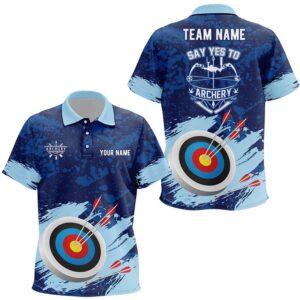 Say Yes To Archery Blue Painted Polo…