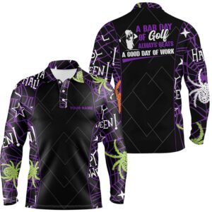 Seamless Halloween Pattern Men s Golf Polo Shirt Best Halloween Golf Gifts Idea For Men s Golf Polo Shirt Golf Shirts 2 pgqrmb.jpg