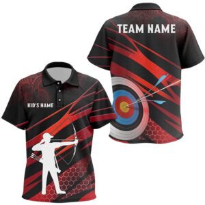Silhouette Archer Target Archery Polo Shirts, Custom…