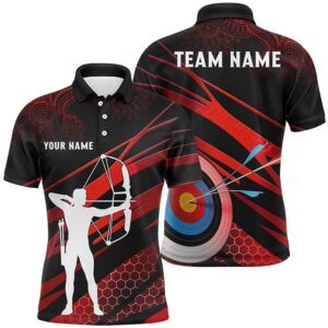 Silhouette Archer Target Archery Polo Shirts For…