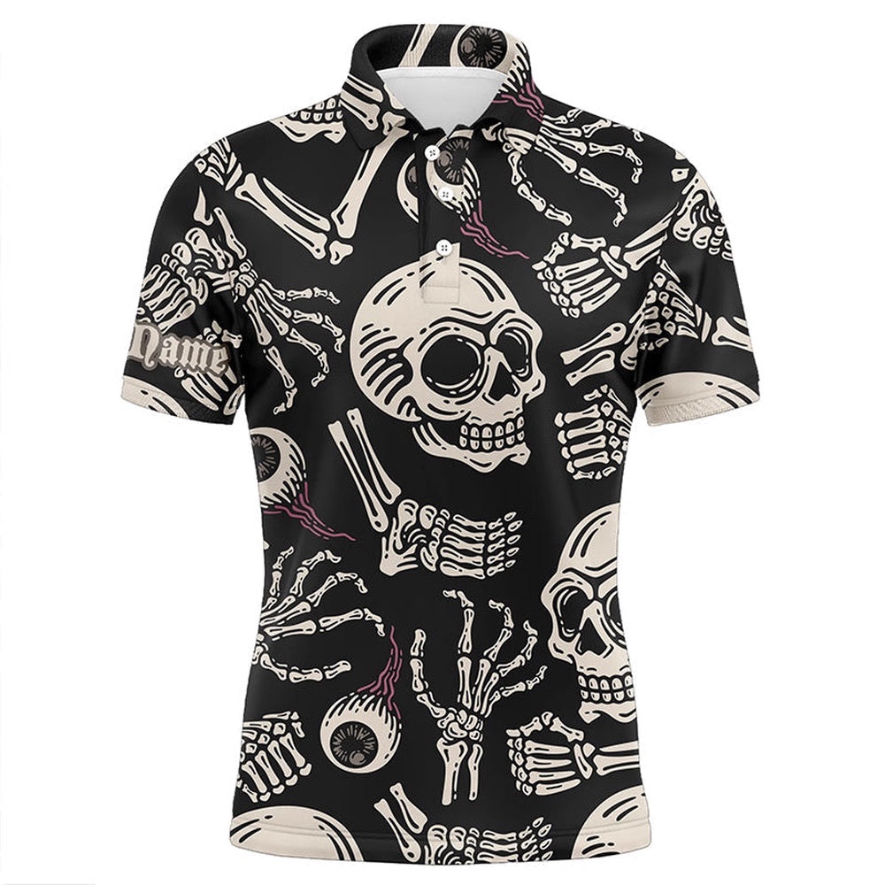 Skull Bone Pattern Men’s Golf Polo Shirt Custom Men’s Golf Shirts, Best Golf Gifts For Men, Golf Polo Shirt, Golf Shirts Skull Bone Pattern Men’s Golf Polo Shirt Custom Men’s Golf Shirts, Best Golf Gifts For Men, Golf Polo Shirt, Golf Shirts