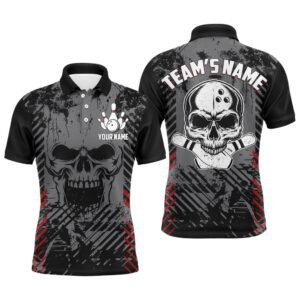 Skull Bowling Shirt For Men, Custom Team’S…