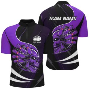 Skull Bowling Shirts For Men, Bowling Team…