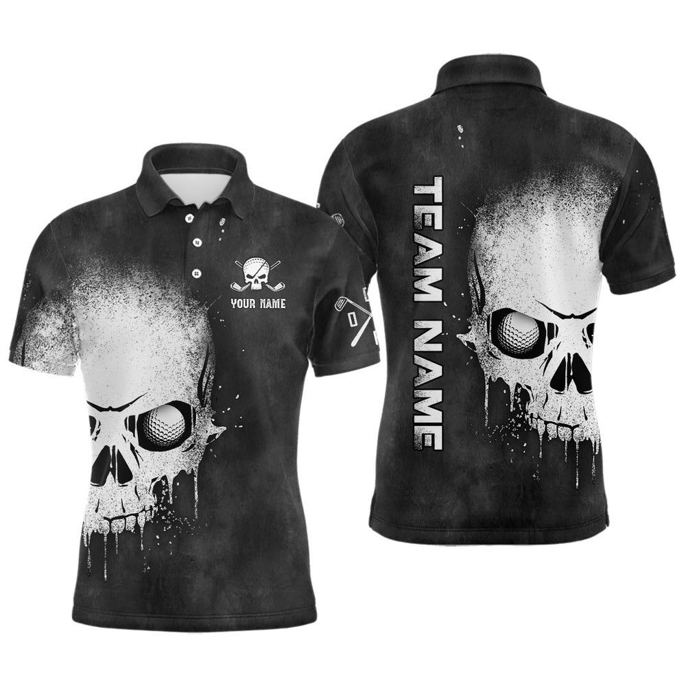 Smoke Skull Black White Men’s Golf Polo Shirts Custom Scary Golf Shirts For Men Golf Gifts, Golf Polo Shirt, Golf Shirts Smoke Skull Black White Men’s Golf Polo Shirts Custom Scary Golf Shirts For Men Golf Gifts, Golf Polo Shirt, Golf Shirts